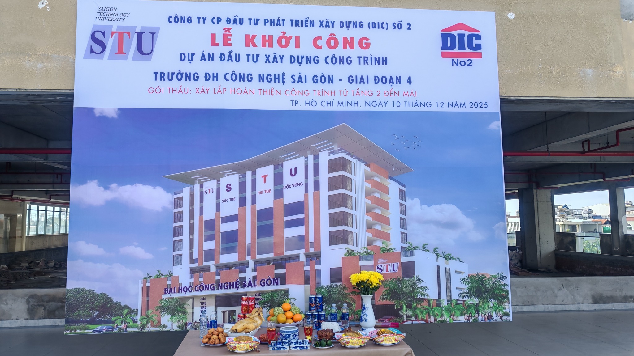 Lễ Khởi Công Xây Lắp Hoàn Thiện Từ Tầng 2 Đến Tầng Mái